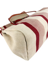 Hermes Red Toile de Camp Vache Hunter Zip Herbag