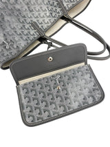 Goyard Grey St. Louis Tote PM w/ Pouch