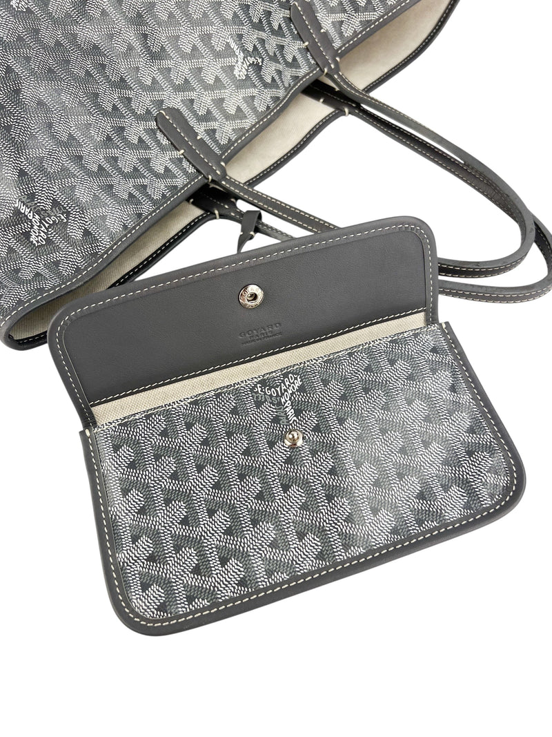 Goyard Grey St. Louis Tote PM w/ Pouch