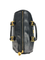 MCM Black Leather Heritage Boston Bag