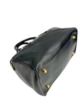 MCM Black Leather Heritage Boston Bag