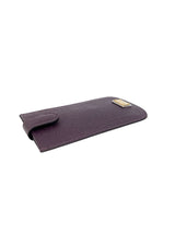 Dolce & Gabbana Plum Saffiano Leather Snap Pouch