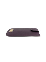 Dolce & Gabbana Plum Saffiano Leather Snap Pouch