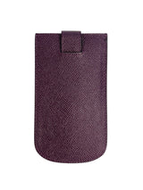 Dolce & Gabbana Plum Saffiano Leather Snap Pouch