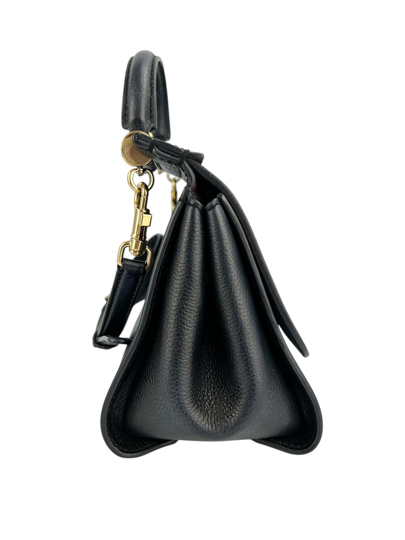 Dolce & Gabbana Black Leather Sicily bag