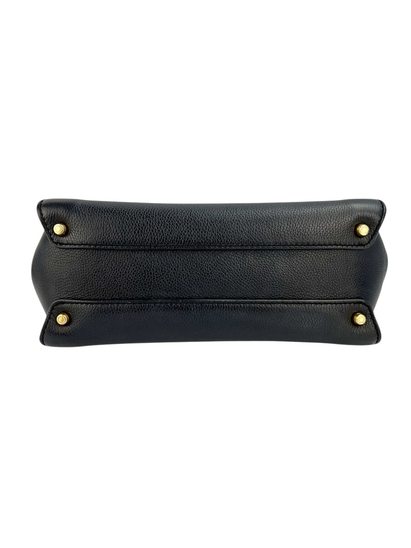 Dolce & Gabbana Black Leather Sicily bag