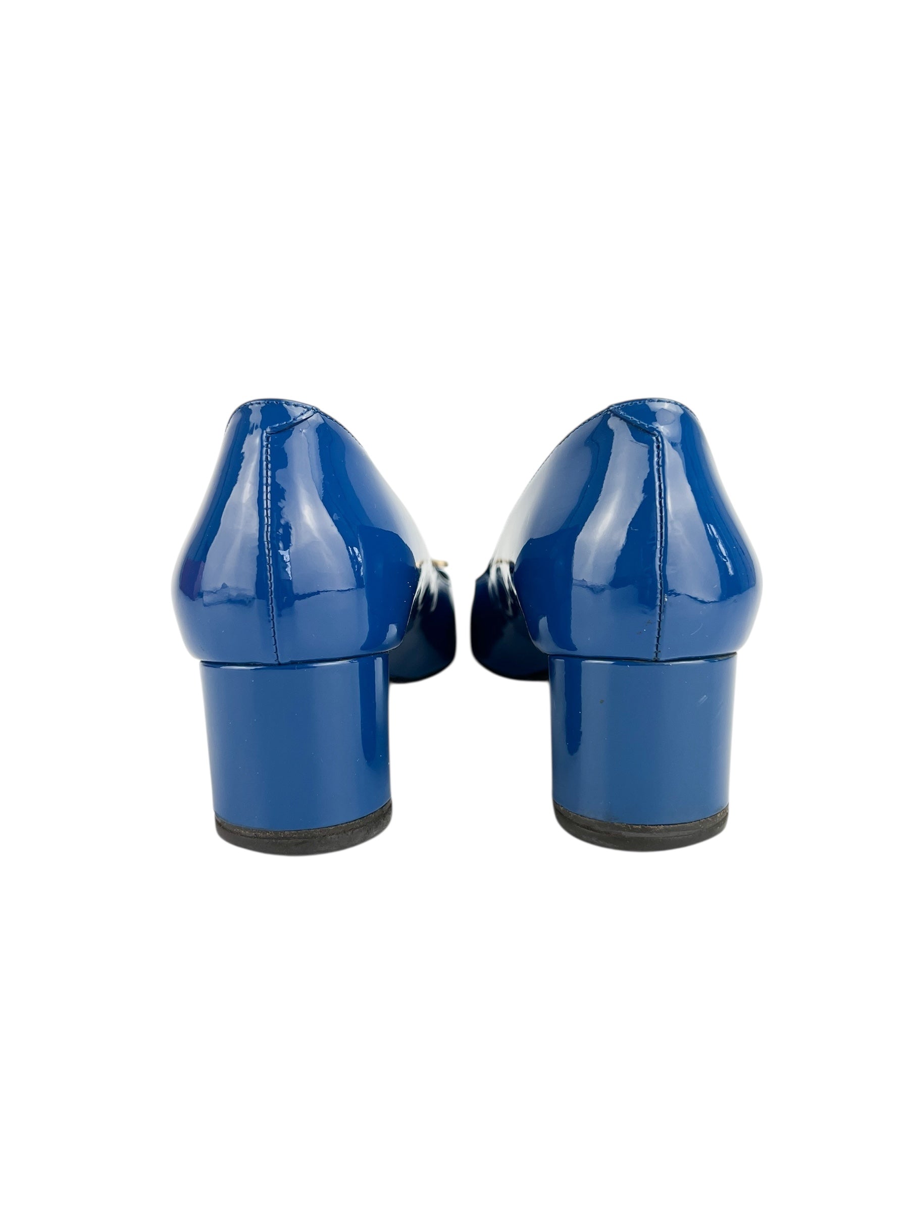 Roger Vivier Royal Blue Patent Leather Pumps Size 39