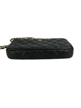 Chanel Black Lambskin Zip WOC Full Set