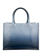 Dior Navy Medium Ombré Leather Book Tote