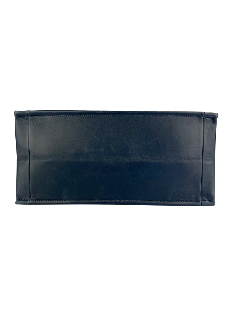 Dior Navy Medium Ombré Leather Book Tote