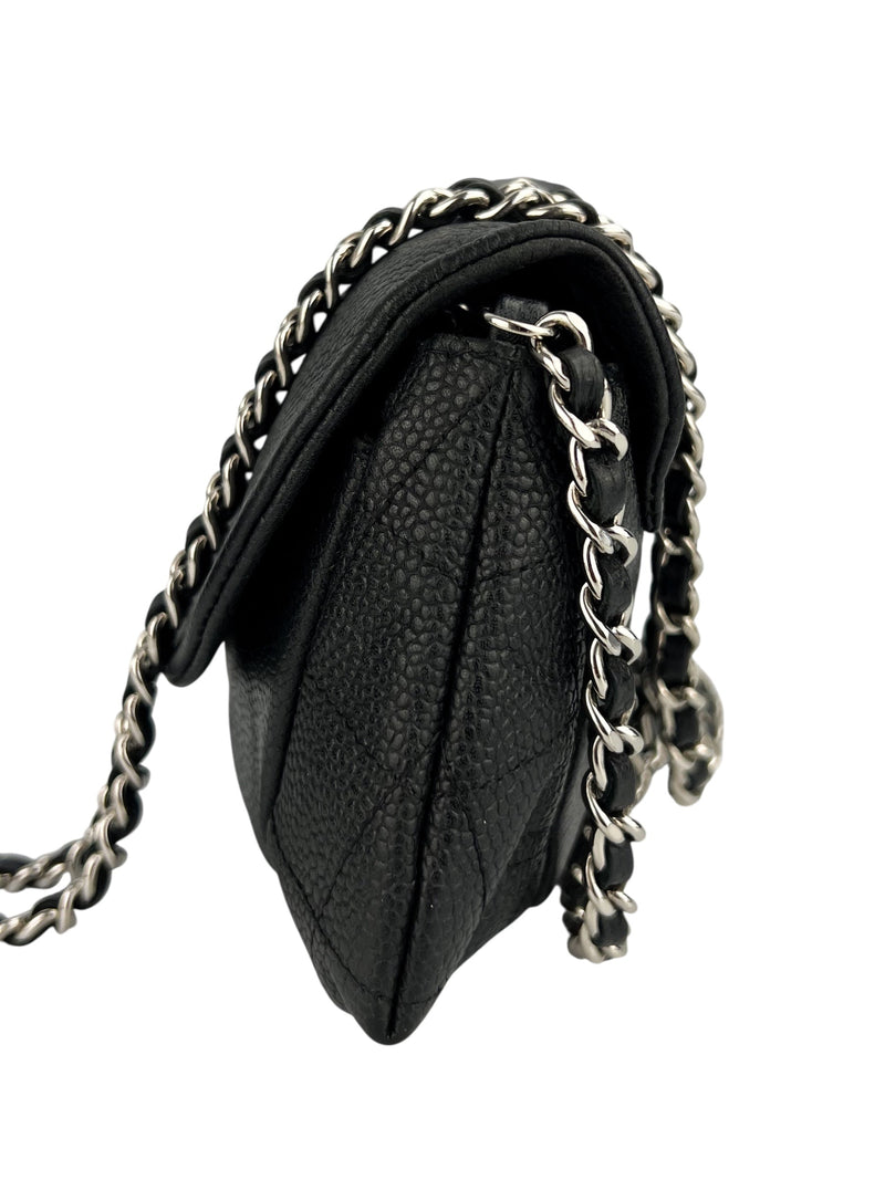 Chanel Black Caviar Half Moon WOC