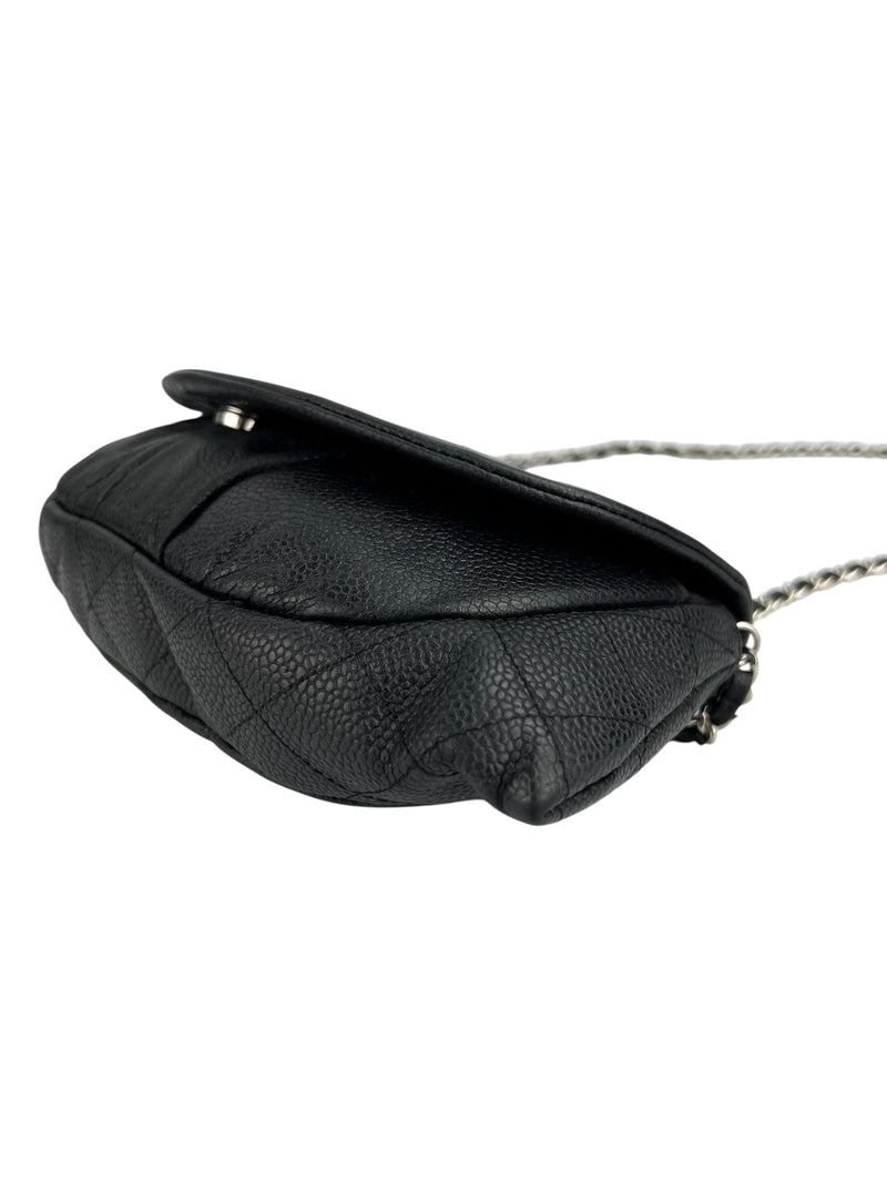 Chanel Black Caviar Half Moon WOC