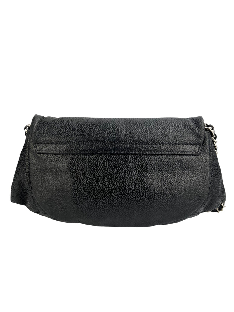 Chanel Black Caviar Half Moon WOC
