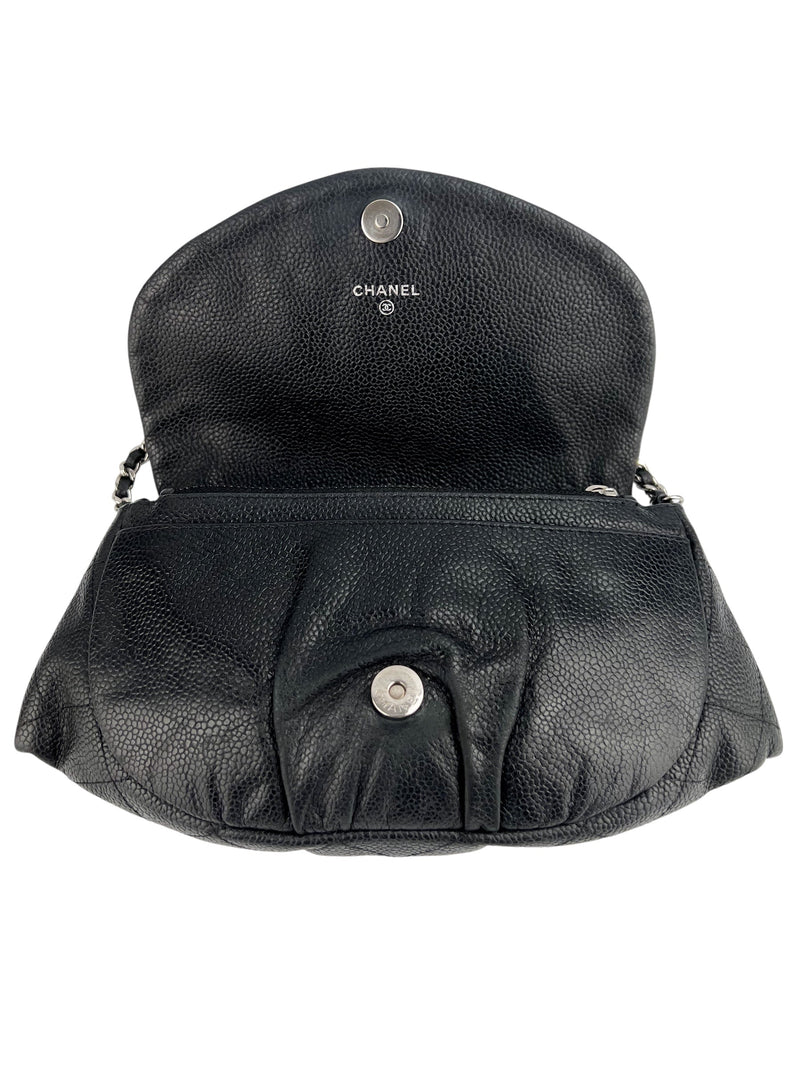 Chanel Black Caviar Half Moon WOC