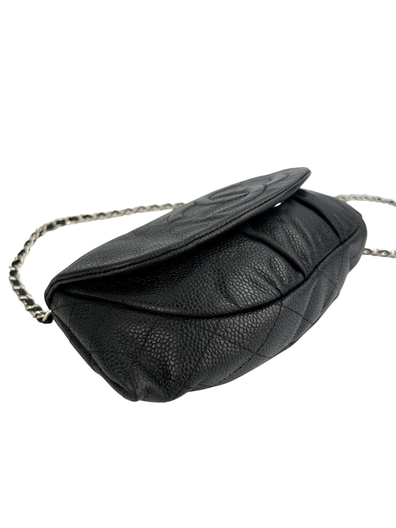 Chanel Black Caviar Half Moon WOC