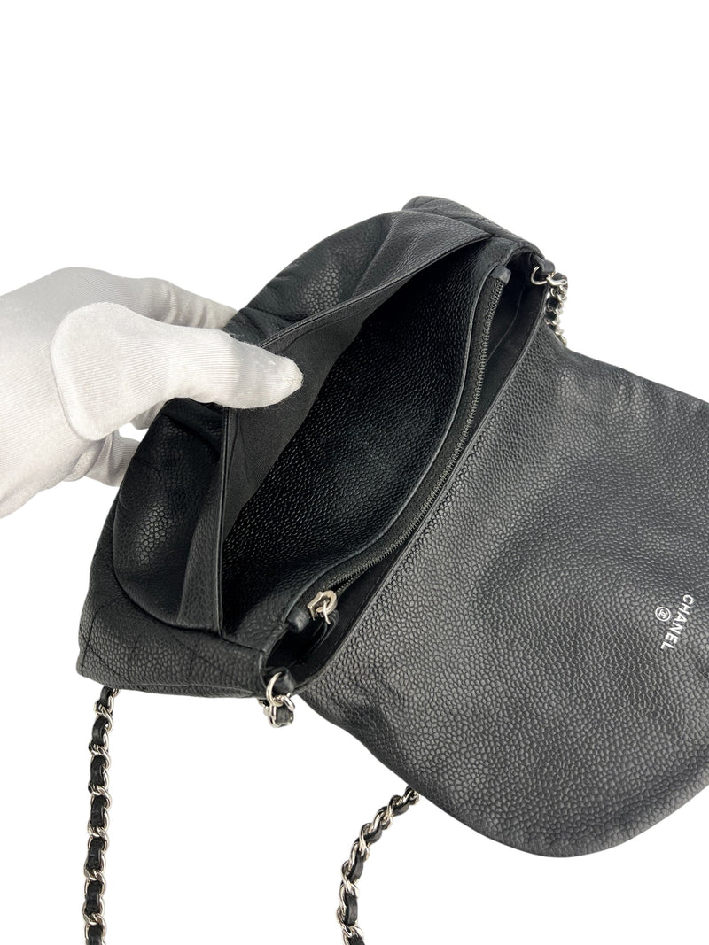 Chanel Black Caviar Half Moon WOC
