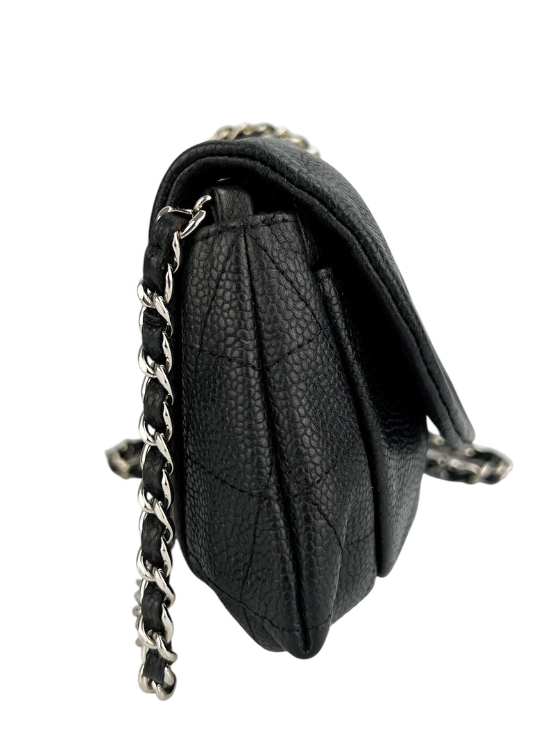 Chanel Black Caviar Half Moon WOC