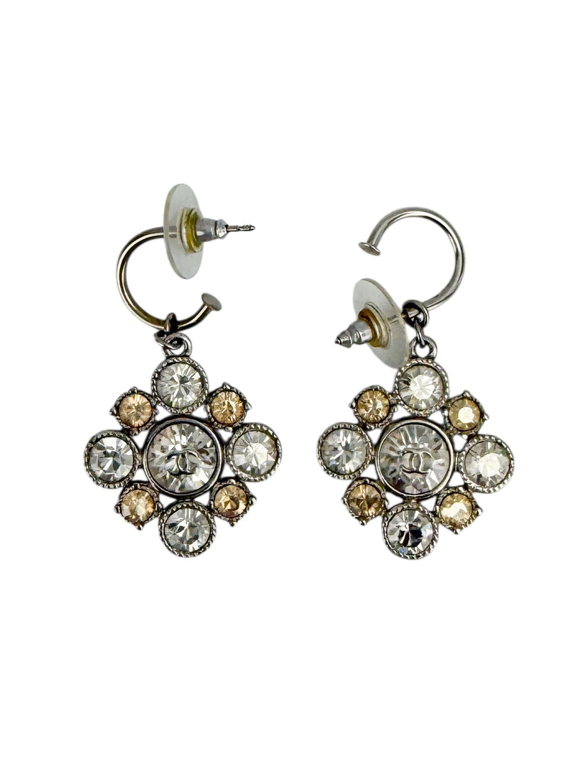 Chanel CC Crystal Earrings