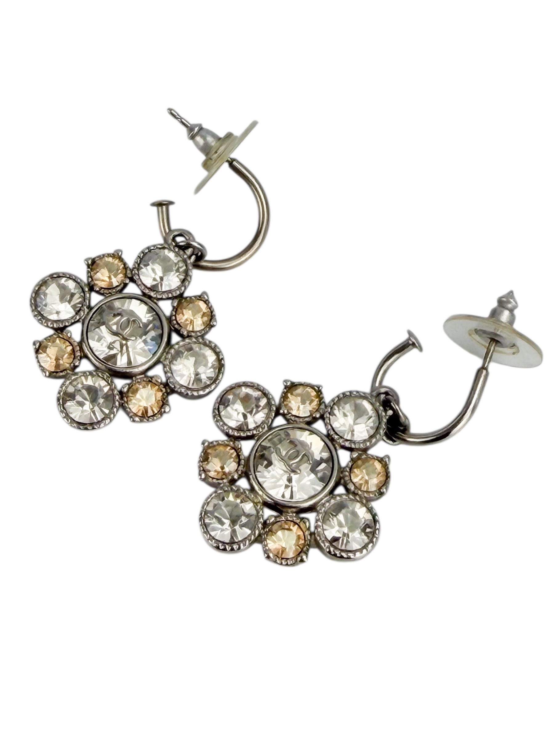 Chanel CC Crystal Earrings