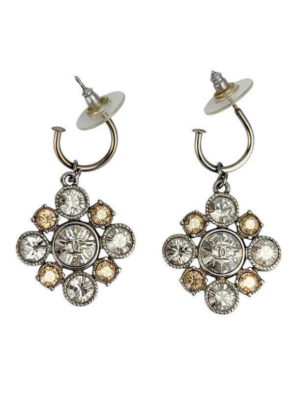 Chanel CC Crystal Earrings