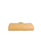 Classic Beige Caviar Classic Flap Card Holder (FULL SET)