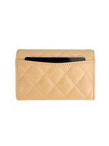 Classic Beige Caviar Classic Flap Card Holder (FULL SET)