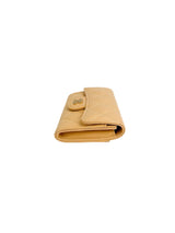 Classic Beige Caviar Classic Flap Card Holder (FULL SET)