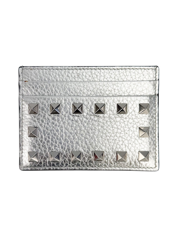 Valentino Silver Rockstud Card Holder (FULL SET)