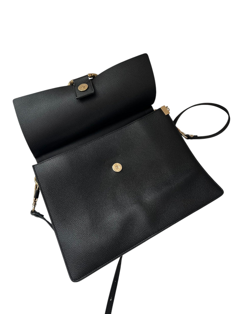 Chloe Black Leather Faye Crossbody Medium