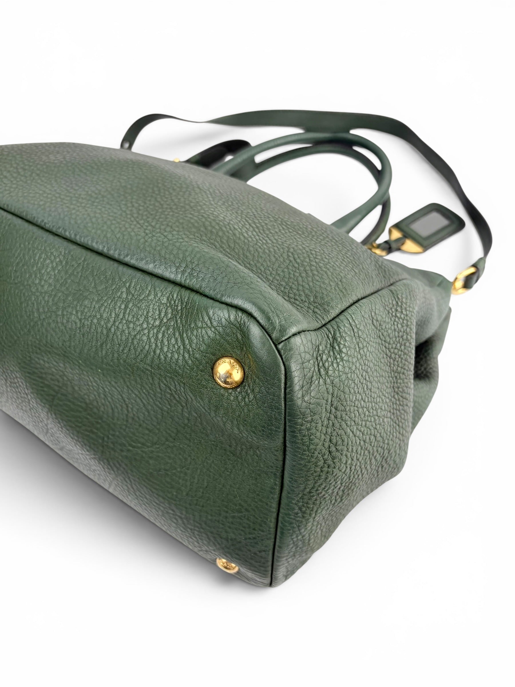 prada-forest-green-leather-two-way-tote-large-7