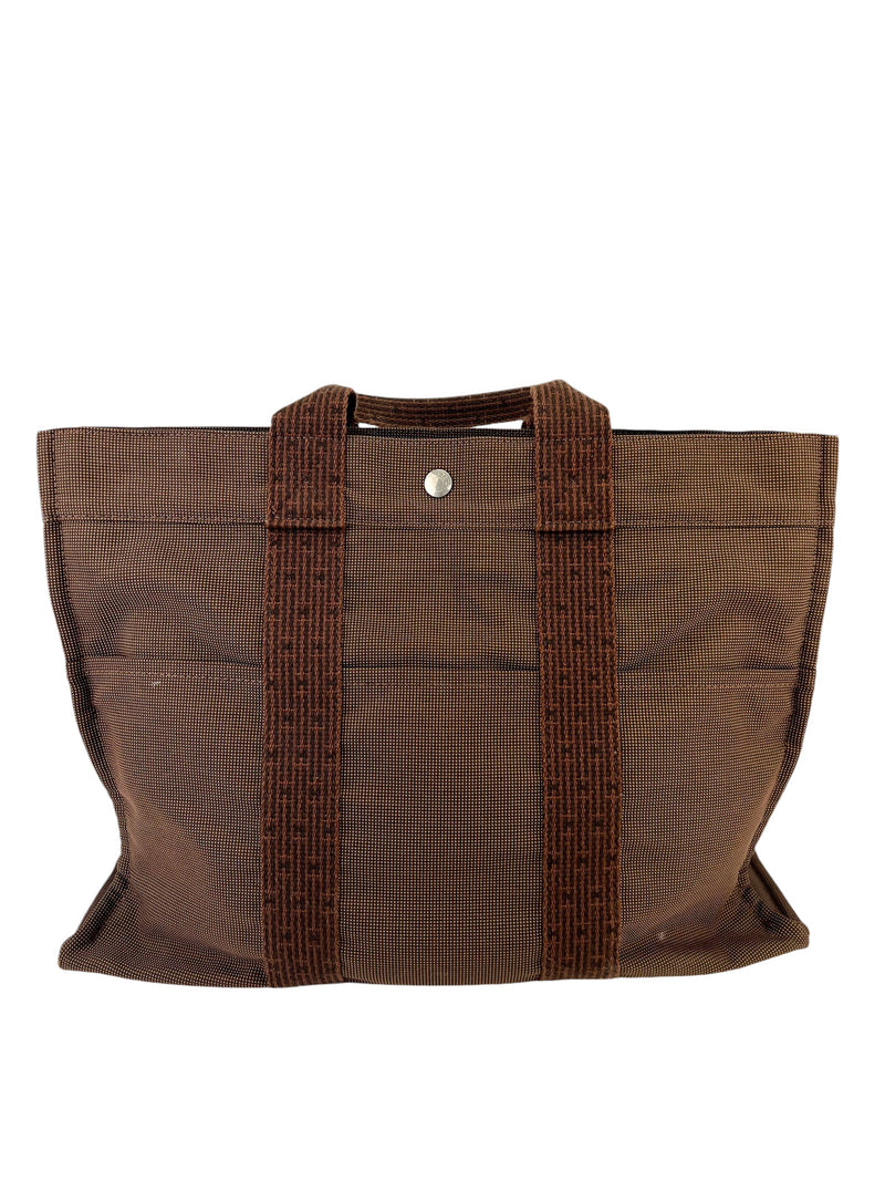 Hermes Brown Herline Top Handle Tote