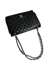 Chanel Black Patent Maxi Single Flap