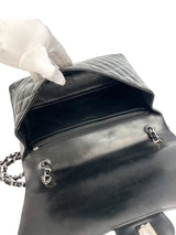 Chanel Black Patent Maxi Single Flap