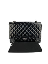 Chanel Black Patent Maxi Single Flap