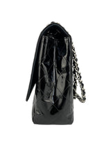 Chanel Black Patent Maxi Single Flap