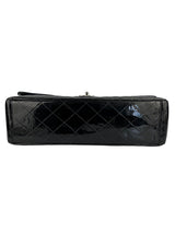 Chanel Black Patent Maxi Single Flap
