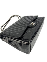 Chanel Black Patent Maxi Single Flap