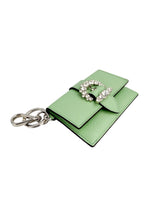 Jimmy Choo Mint Green Leather Key Card Holder (FULL SET)