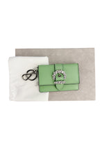 Jimmy Choo Mint Green Leather Key Card Holder (FULL SET)