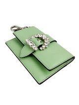 Jimmy Choo Mint Green Leather Key Card Holder (FULL SET)