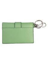 Jimmy Choo Mint Green Leather Key Card Holder (FULL SET)