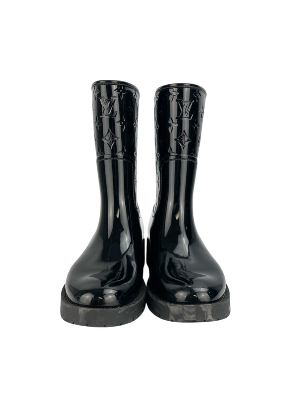 Louis Vuitton Black Rain Boots Size 39