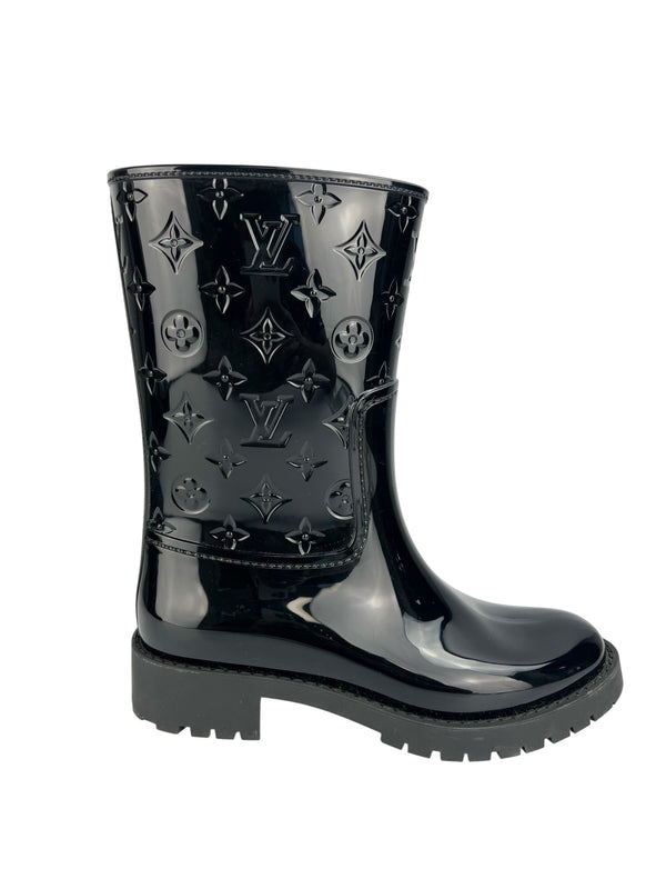 Louis Vuitton Black Rain Boots Size 39