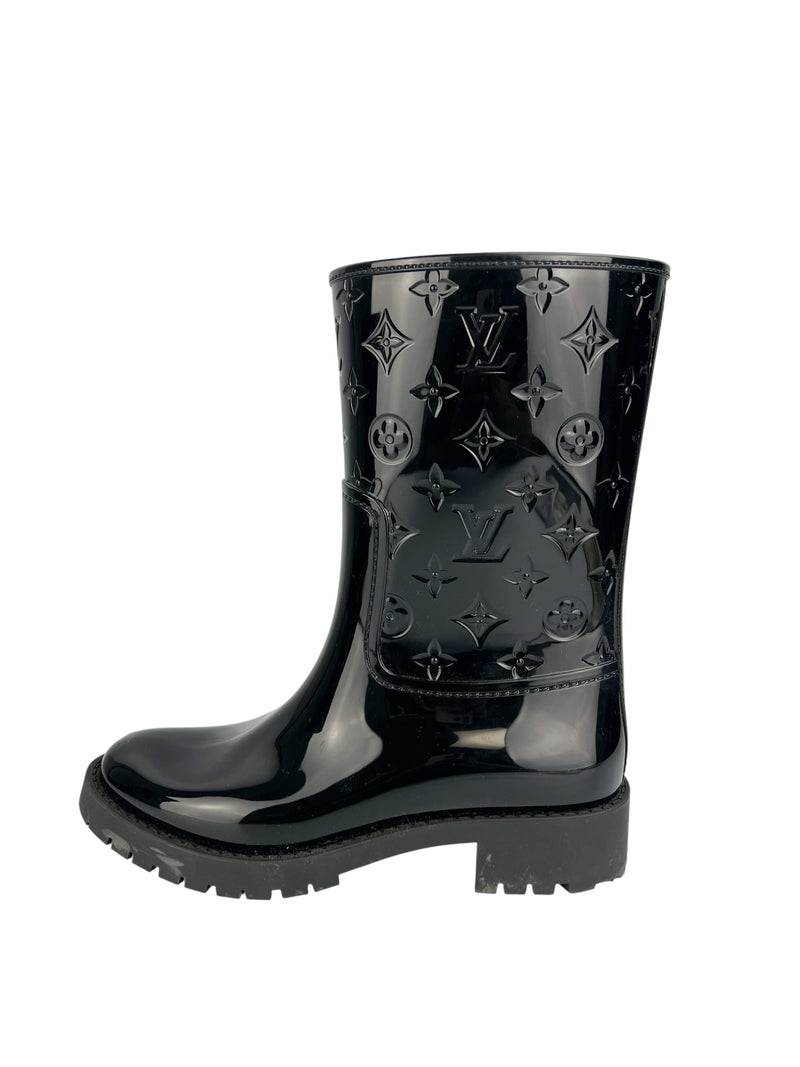 Louis Vuitton Black Rain Boots Size 39