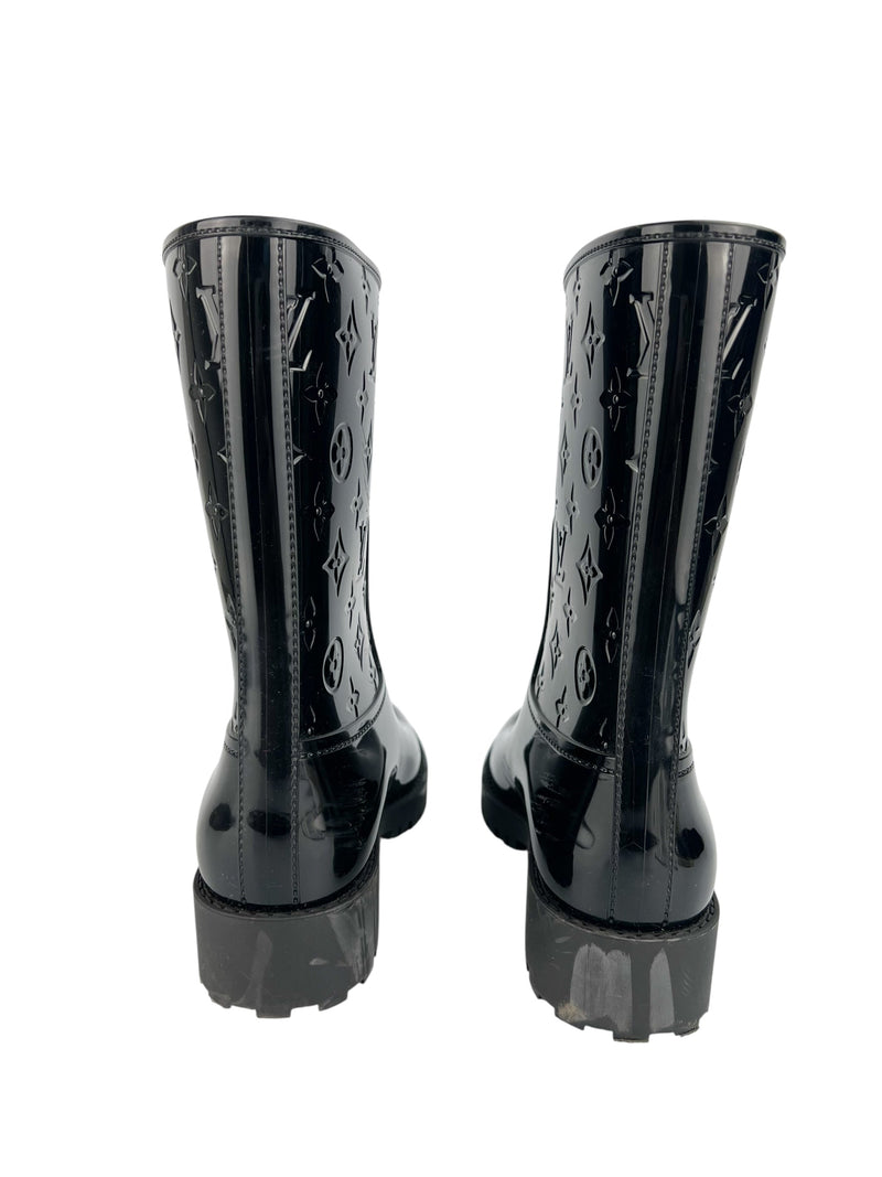 Louis Vuitton Black Rain Boots Size 39