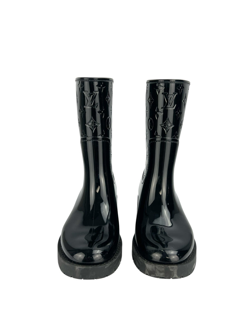 Louis Vuitton Black Rain Boots Size 39