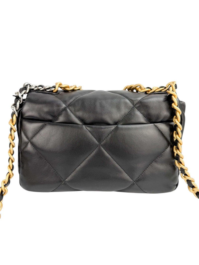 Chanel 19 Black Lambskin Small (Full Set)