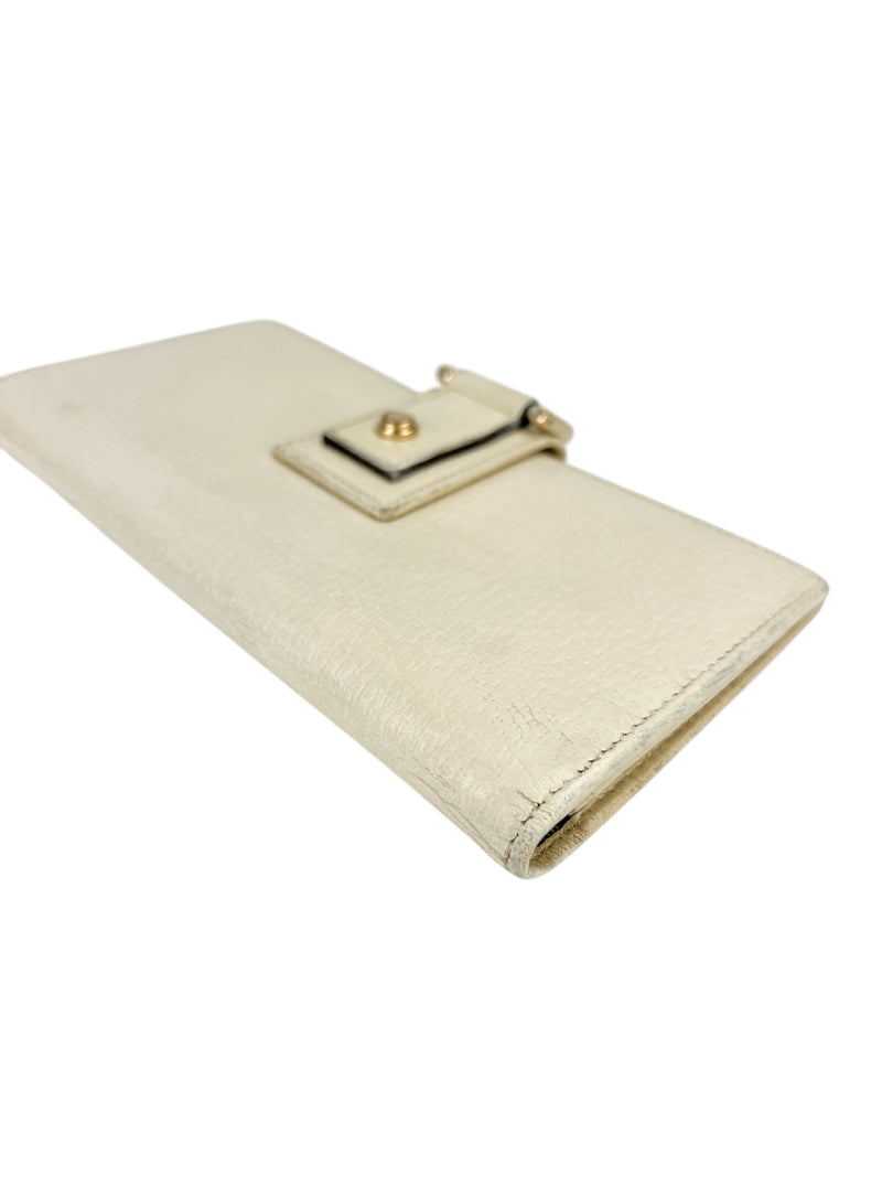 Gucci Abbey White Leather Wallet
