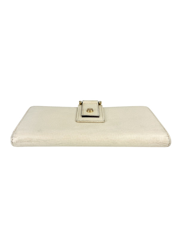 Gucci Abbey White Leather Wallet