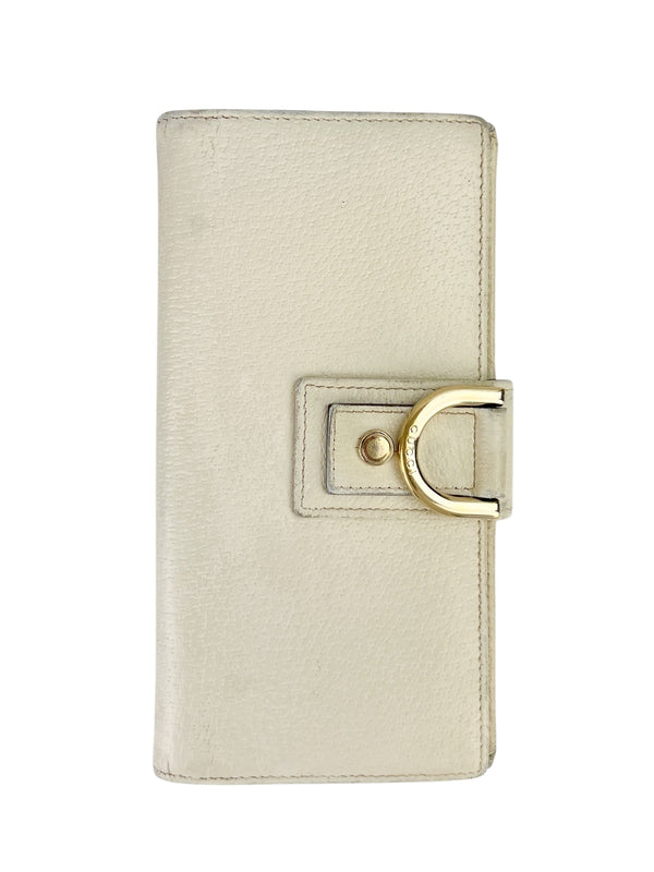 Gucci Abbey White Leather Wallet